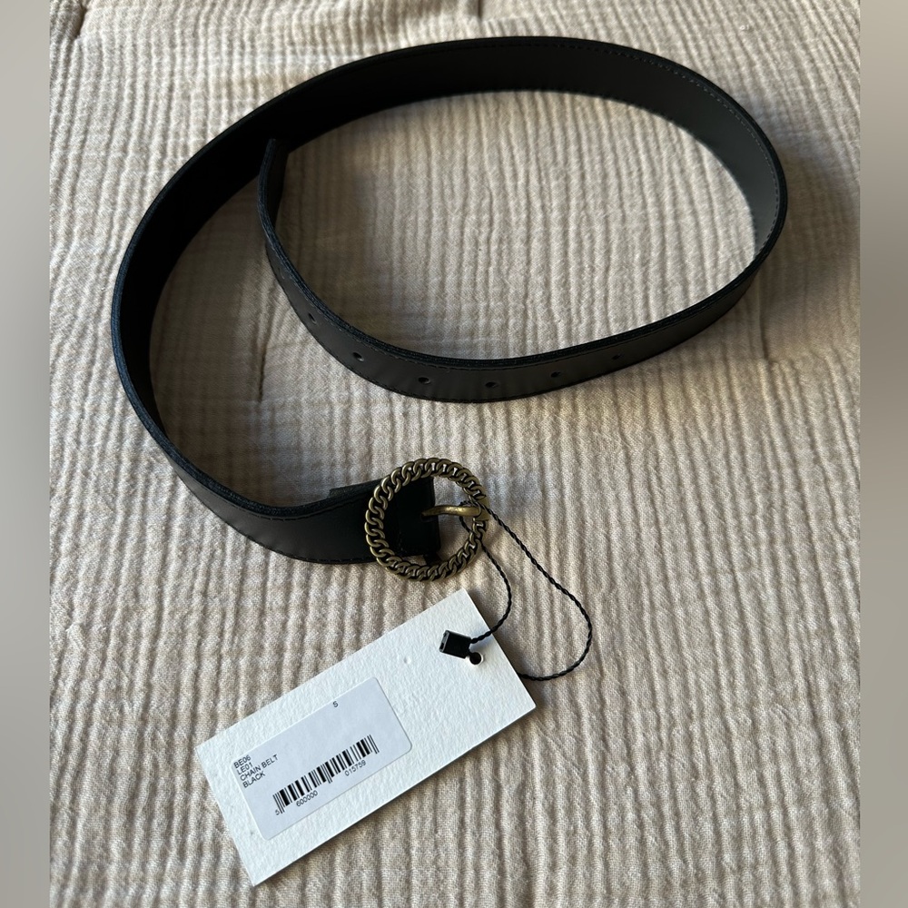 Ernest Baker Leather Belt, size S